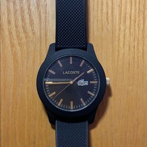 black rubber watch